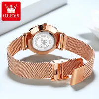 OLEVS 5869 Fashion Women's Watches Milanese Mesh Belt Waterproof Simplicity Versatile Quartz Watch for Lady Original Wristwatch 2