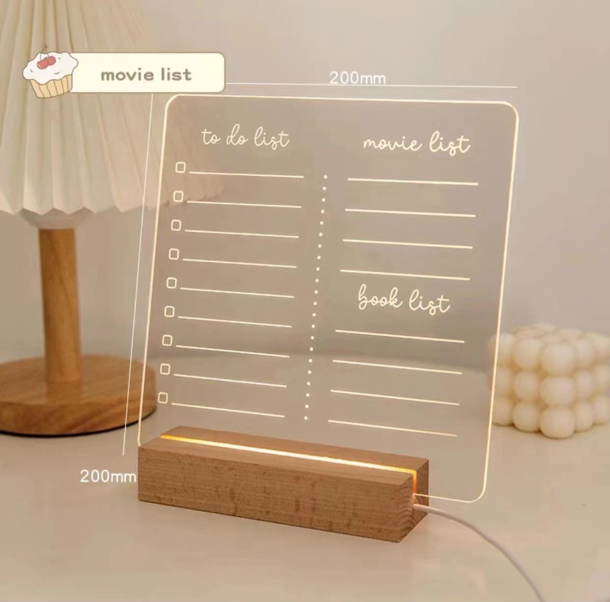 Creative Led Note Board Night Light USB Message Board Holiday Light With Pen Child Room Decor Desktop Ornament Night Lamp Gift portable night light Night Lights