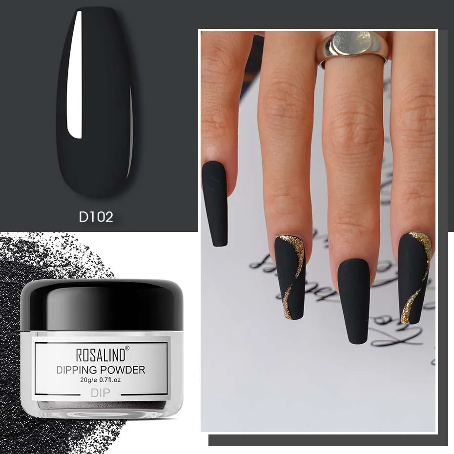 Nail Dipping Powder ROSALIND 20g Dip Pure Dust Manicure and Decoration Dip Extension Nail Gel Art Design Air Dry nail powder nail decoration nail decorations