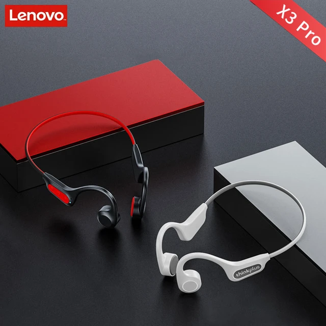 Lenovo X3 Pro Bone Conduction Earphones Bluetooth Hifi Ear-hook Wireless  Headset With Mic Waterproof Earbud