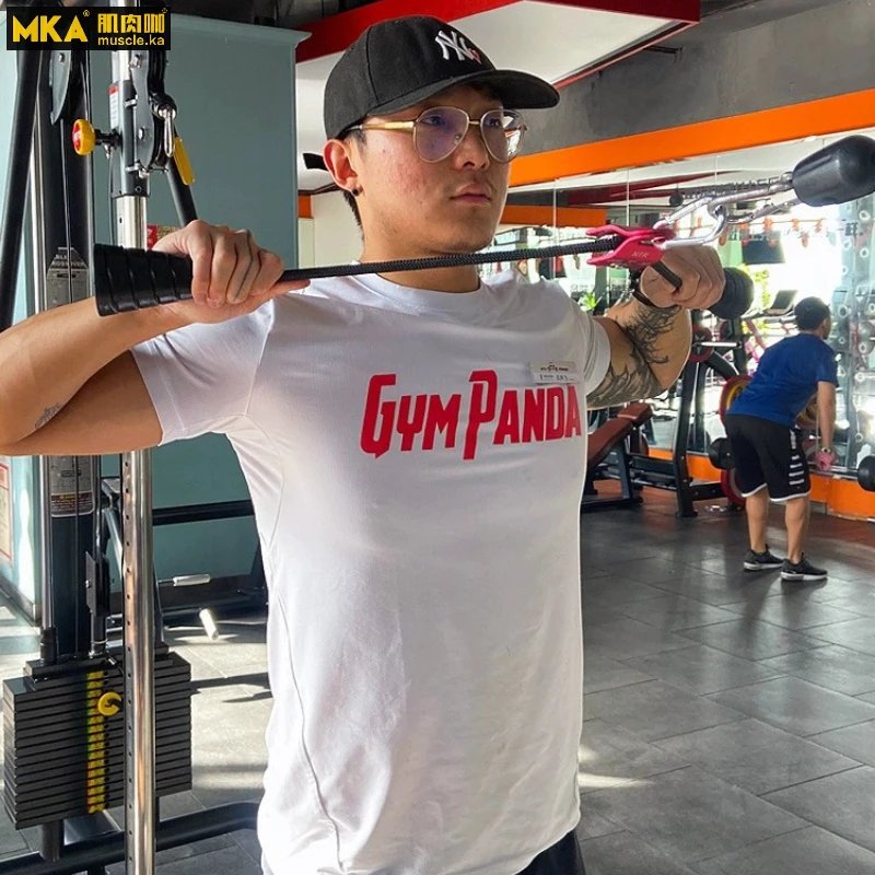 Biceps Triceps Drawstring Single Grip Rope Pull Down Cable Attachment Muscle Fitness Training Body Building Gym Equipment for MKA arm strength trainer