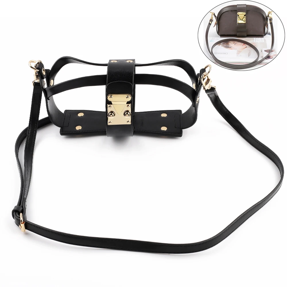 LuxuryHollowToteMessengerBagSetAdjustableShoulderStrapLeather