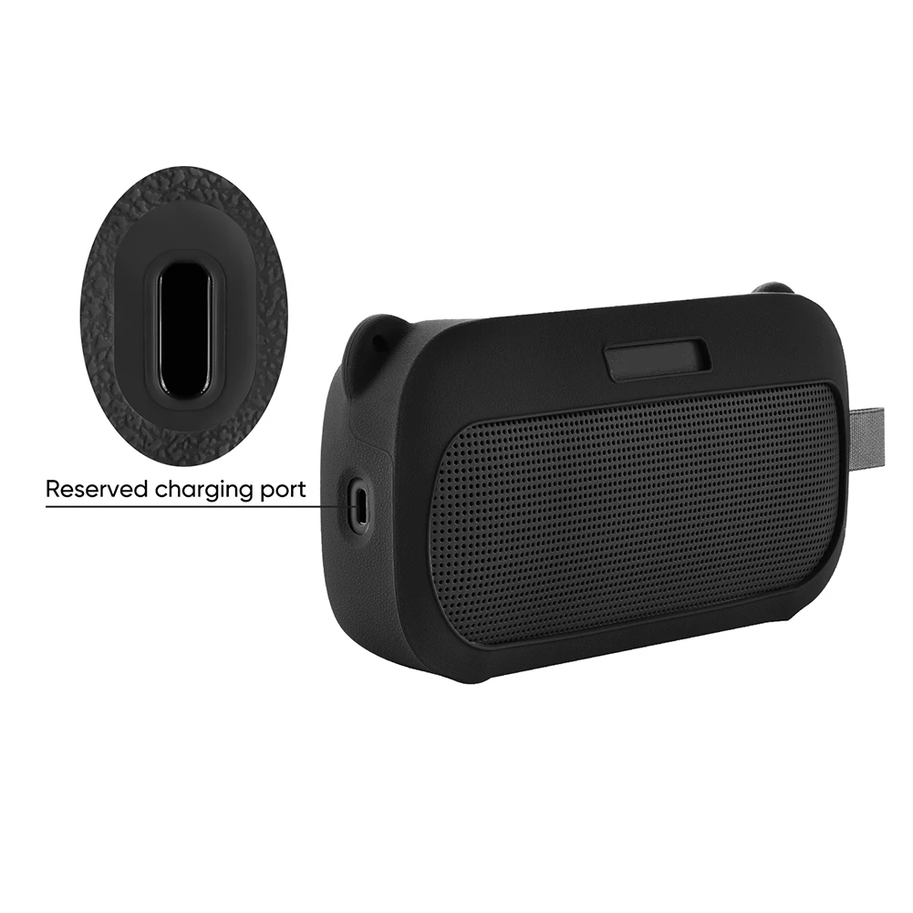 Silicone Case Cover Travel Protective Carrying Pouch Protective Skin Sleeve for Bose SoundLink Flex 1st Gen 2nd Gen Speaker