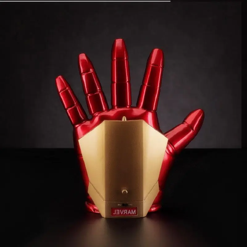 핫 다리미 남자 헬멧 코스프레 1:1 라이트 LED 웨어러블 마스크 장갑, 빛나는 눈, 성인 어린이 PVC 액션 피규어 장난감, 생일 선물