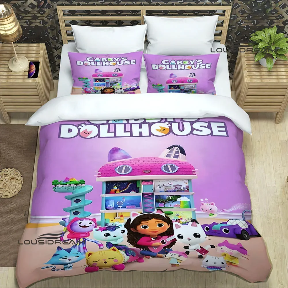 G-Gabby's Dollhouse Bedding Sets exquisite bed supplies set duvet cover bed comforter set bedding set luxury birthday gift 4