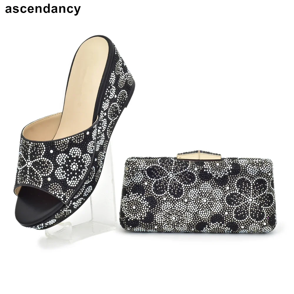 

New Fashion Italian Shoes with Matching Bags High Quality Women Italian African Party Pumps Shoes and Bag Nigerian Party Pumps