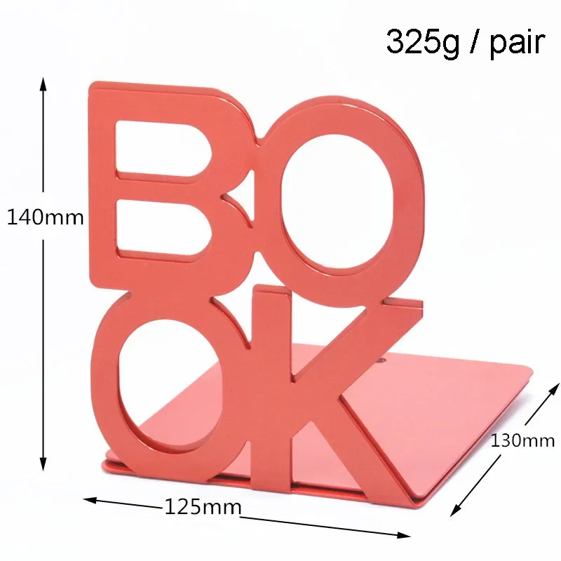 Bookends 140mm Book Letter Baffle Clip Metal Book Stand File Customization