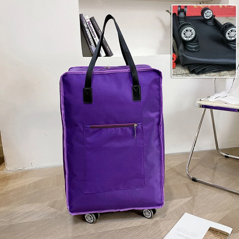 Borsa su ruote borse per la spesa pieghevoli carrello per la spesa  pieghevole carrello portaoggetti borse per la spesa riutilizzabili borsa  per bagagli da viaggio all'aperto