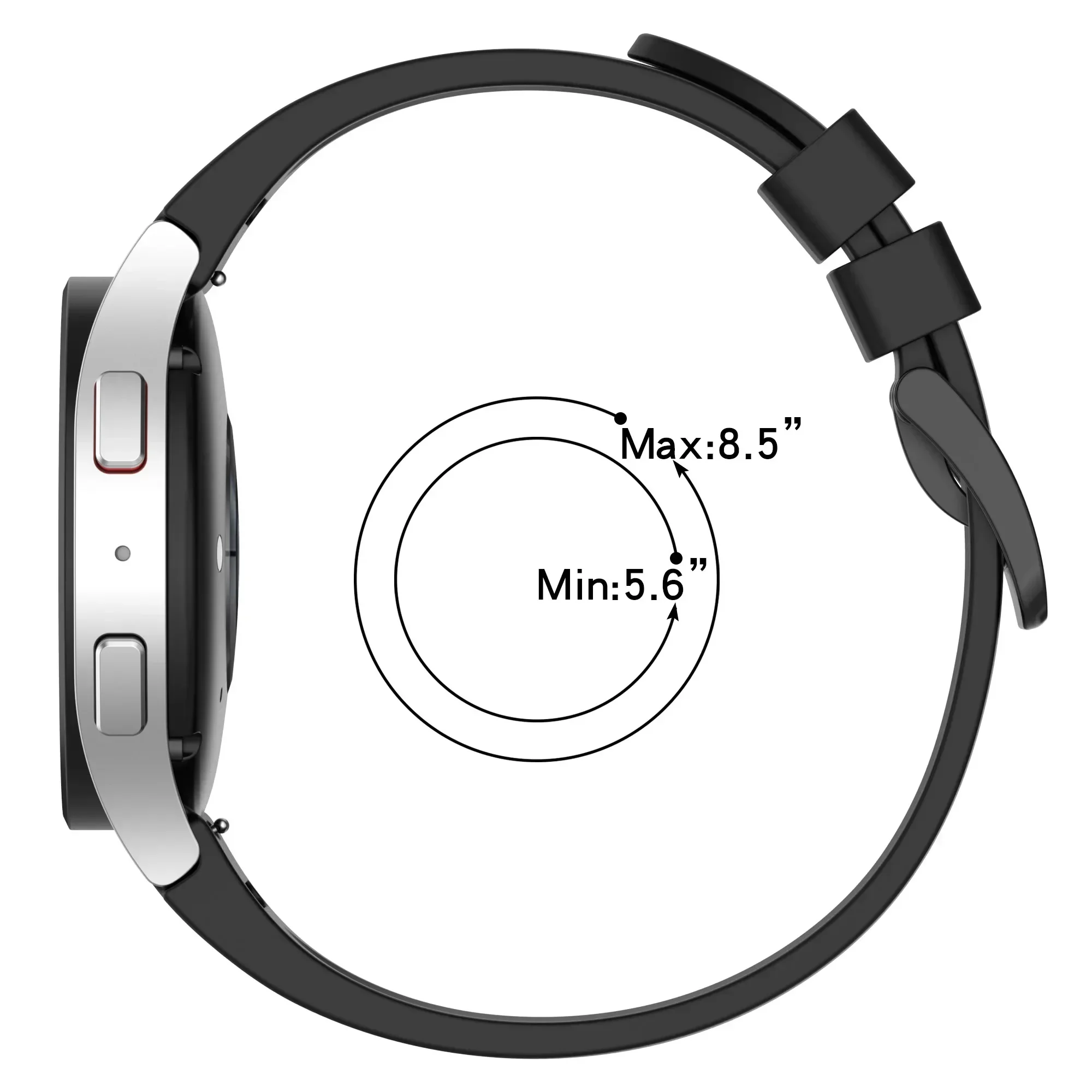 Premium No-Gap Silicone Watch Strap - Original Band Replacement