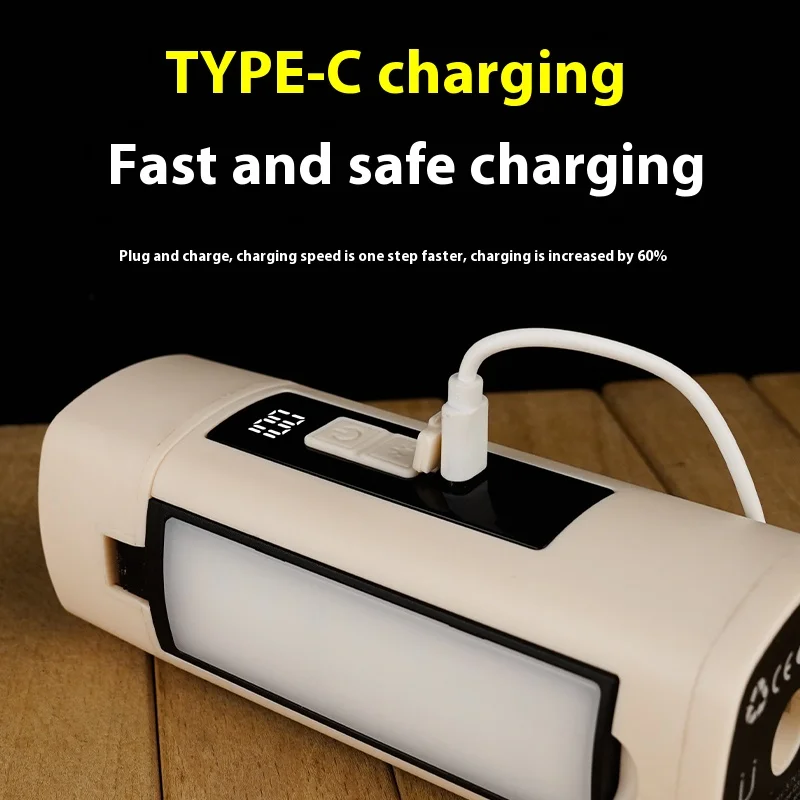 Lanterne de Camping Portable Télescopique LED Lampe de Travail USB Lanterne de Camping Portable Télescopique LED Lampe de Travail USB