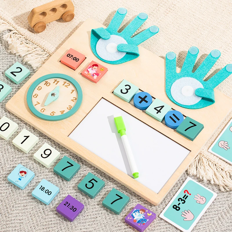Kids Mathematics Teaching Aids Finger Numbers Counting Stick Palm Math Toy Children Counting Educational Toys Toddlers Intellige - 6
