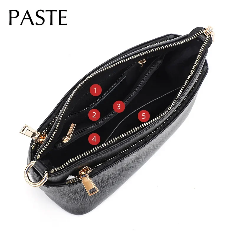 Classic Shell Bag First Layer Cowhide Leather Women Handbag Casual Female Shoulder Crossbody Purse 10 Colors