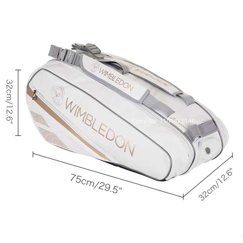Original Babolat Wimbledon Bag Holds Up To 6 Tennis Rackets For Women Men With Independent Shoe Compartment Sports Backpack 3