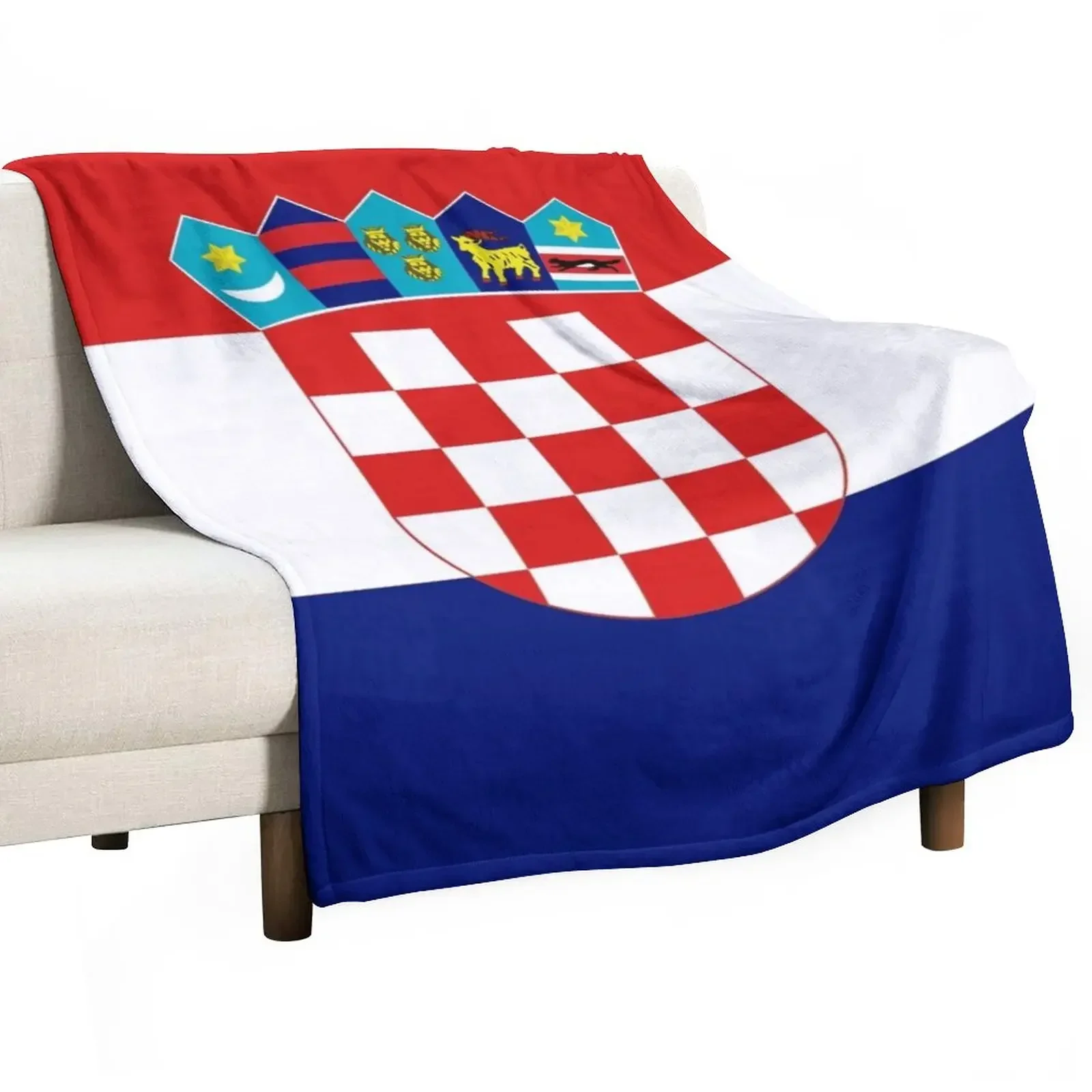 

Croatia flag Throw Blanket Travel Kid'S Blankets For Sofas Luxury St Blankets