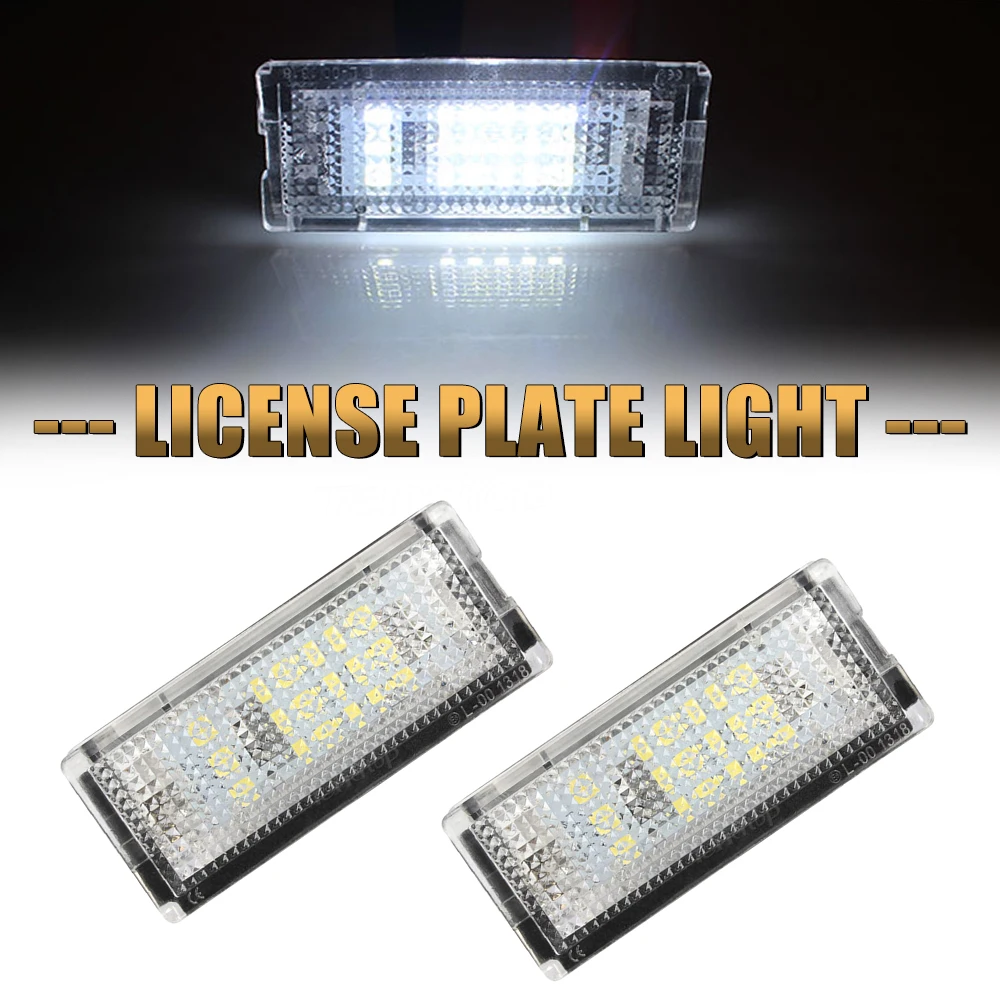 

Car License Plate Light Number Plate Rear Lamp For BMW E46 4D 1998 1999 200 2001 2002 2003 12V LED White Bulb CANBUS No Error