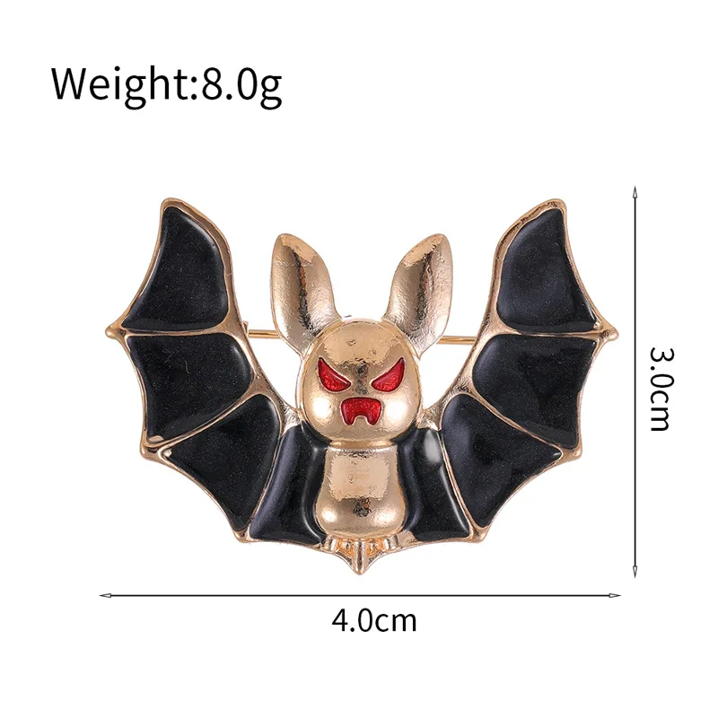 Broche D'Halloween Pour Hommes Et Femmes, Chapeau Efayant, Sorcière, Balai, Chat, Chauve-souris, Grosse épingle D'araignée, Accessoires, Cadeau De Vacances, Nouveau, Cent