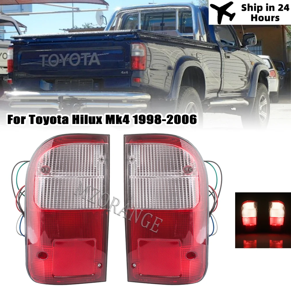 

Rear Bumper Reflector Light For Toyota Hilux Mk4 2004-2006 1997 1998 1999 2000 2001 2002 2003 Tail Stop Brake Lamp Accessories