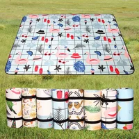 4 Sizes Folding Camping Mat Wterproof Thickened Picnic Mat Beach Pad Children's Playing Mat Tent Moistureproof Sleeping Blanket 1