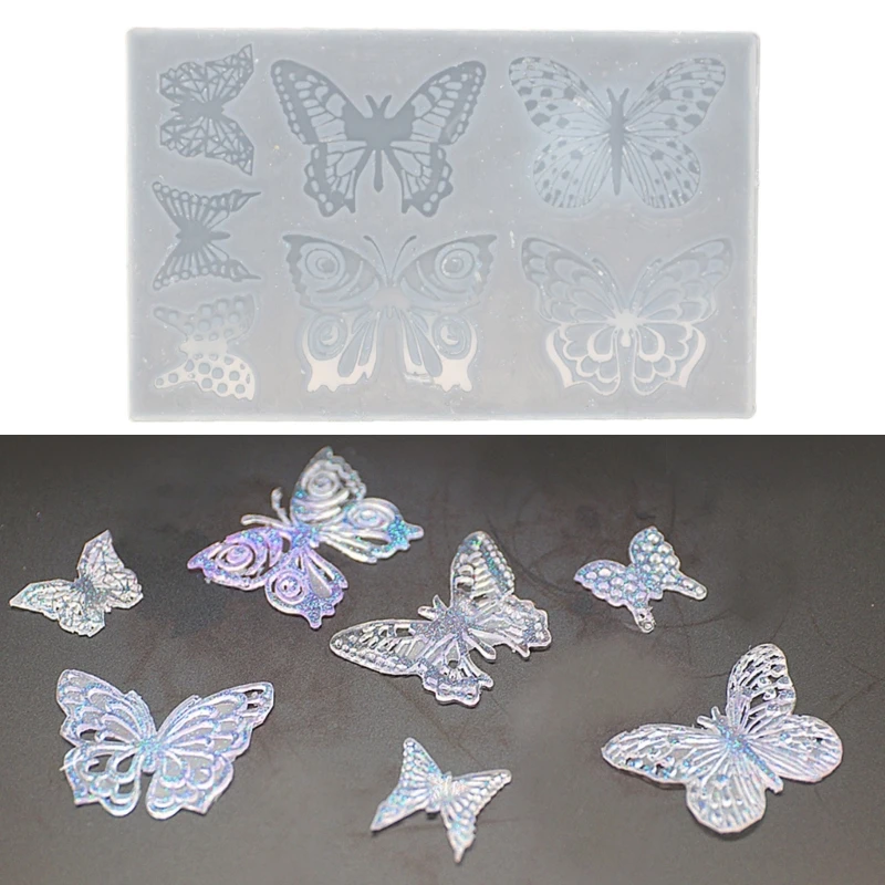 

Butterfly-Silicone Resin Mold for Keychain Jewelry Making,Pendant Charms Mold