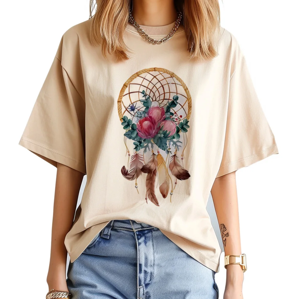 

Dream Catcher t shirt women graphic t shirt girl Japanese clothing