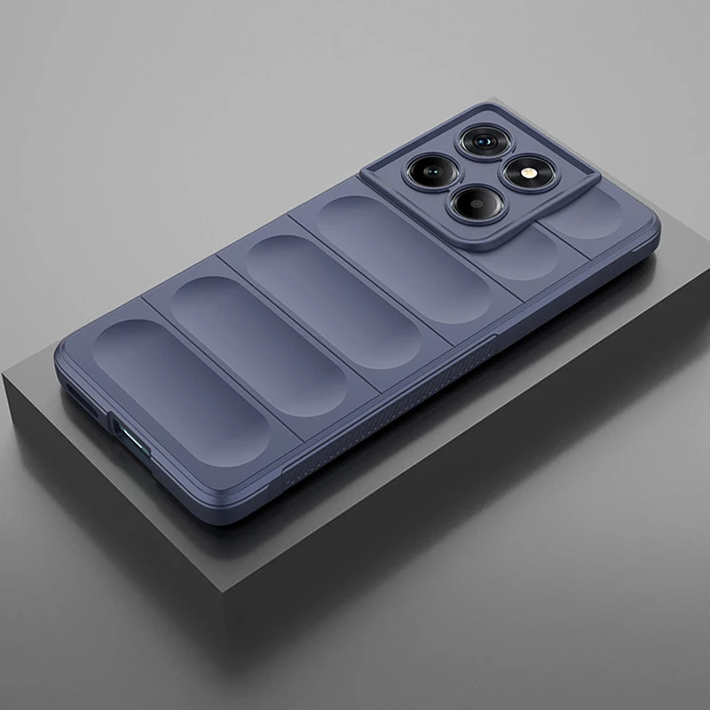 Enhanced Silicone Shockproof Soft Back Cover with Anti-Fall Protection