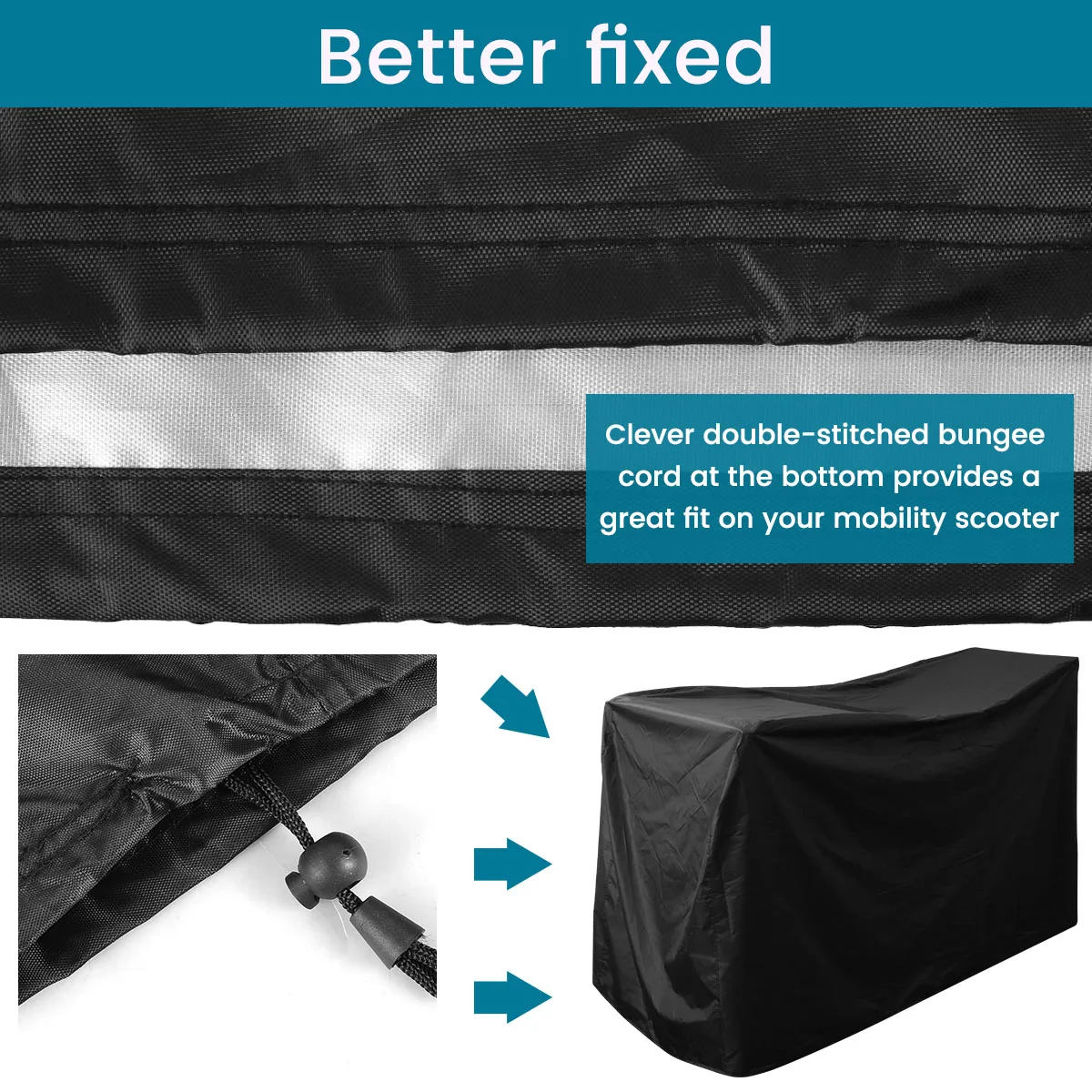 Waterproof Oxford Scooter Cover Black Protection