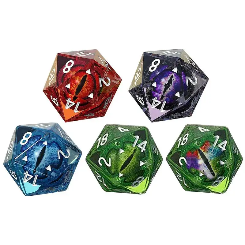 

Role Playing Dice Bag Of Dice Resin Color Polyhedron Dice With Shiny Eyes For Role Playing Table Games For Interactive Games