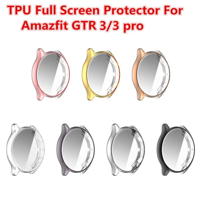 

New TPU Full Screen Protector Case For Amazfit GTR3 GTR 3 Cover Edge Shell Protective Bumper Shell Smart Watch Accessories