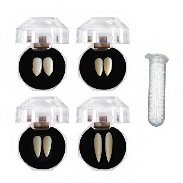 Vampire Teeth Fangs Toy Safety Resin Boxed Halloween Fangs