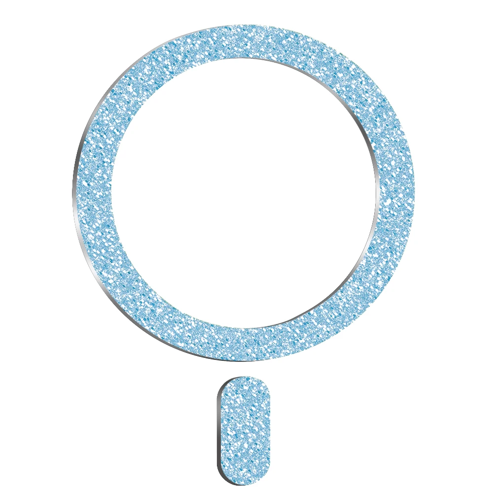 Ultra-Thin Glitter Magnetic Metal Ring Plate for Magnetic Phone Accessories