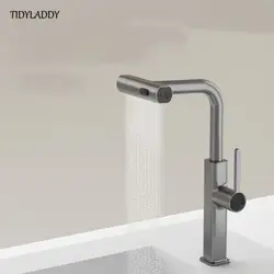Waterfall Kitchen Faucets Pull Out Kitchen Sink Water Tap Rotation Tap Kitchen Novel Kitchen Accessorie
