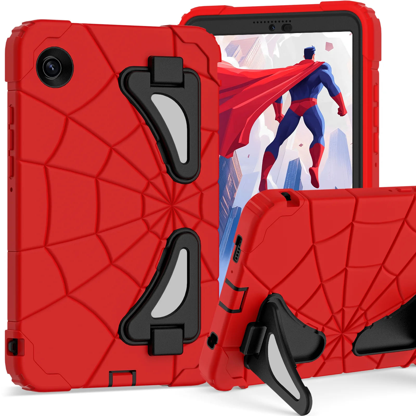 For Samsung Galaxy A9 Case 8.7 Inch 2023 Sm-X110/X115 Spider Kickstand Tablet Cover For Tab A11 8.7'' Sm-X130/X135 Kids_voghion.com