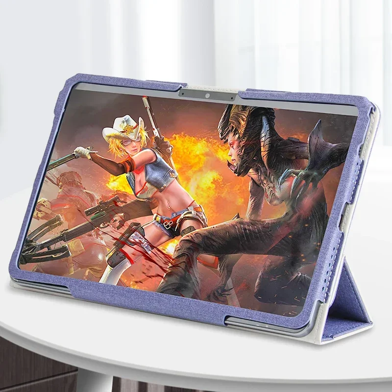 Premium Faux Leather Case Cover with Stand-Up Function