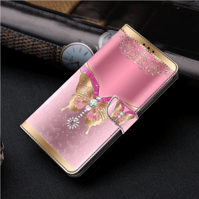Premium 3D Magnetic Flip Leather Wallet Case