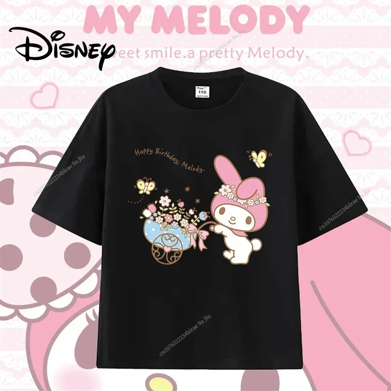 thumbnail image 1 of Camiseta de manga corta para niños y niñas de 3 a 14 años con linda melodía, de alta calidad, de algodón con dibujos animados de verano, 1 of 5