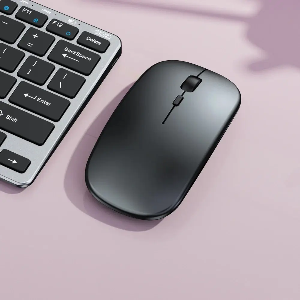 Portable Silent Wireless Mouse USB and Type-C Dual Mode 3 Adjustable DPI for Laptop Mac MacBook Android PC