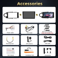 Podofo 2Din AI Audio de voiture vocale pour Toyota Yaris 2012 lecteur multimédia Qualcomm Carplay Android Auto WIFI 4G GPS RDS autoradio 6
