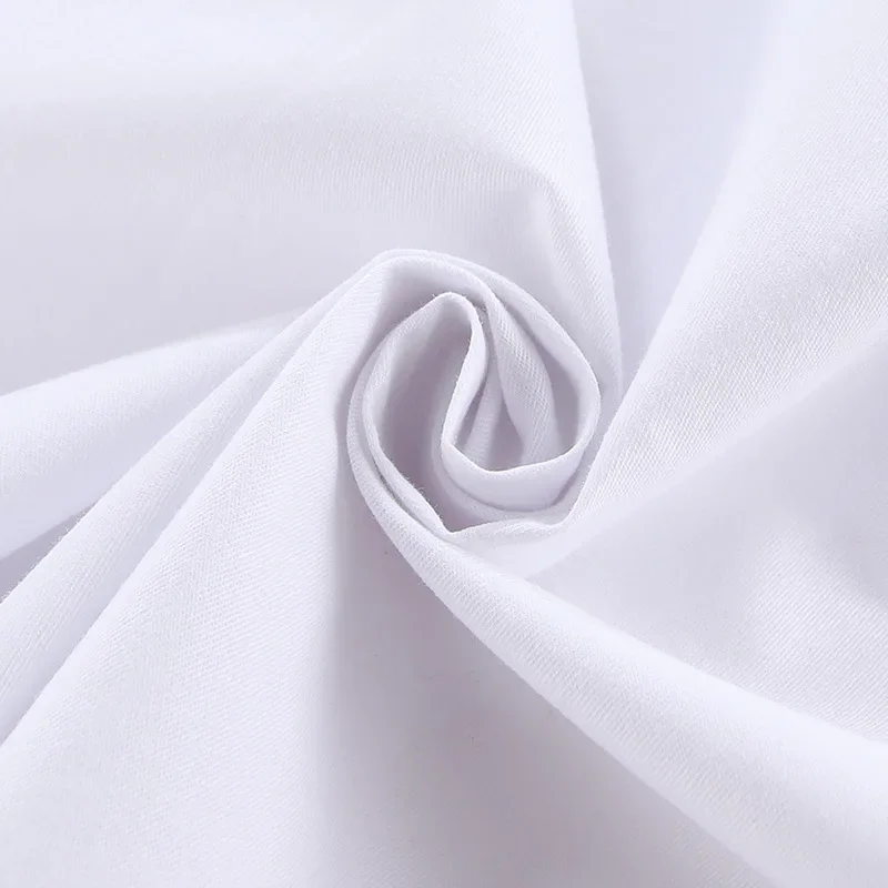 Boys White Shirts Spring Autumn Tops for Kids School Uniform Children T-shirts Cotton Teenager Undershirts Baby Tees 3-14T