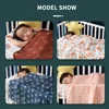 HappyFlute 120*110cm Baby Solid Muslin Swaddle 100% Cotton Newborn Blanket Soft  Stroller Cover For Infant Wrap Sleepsack 3