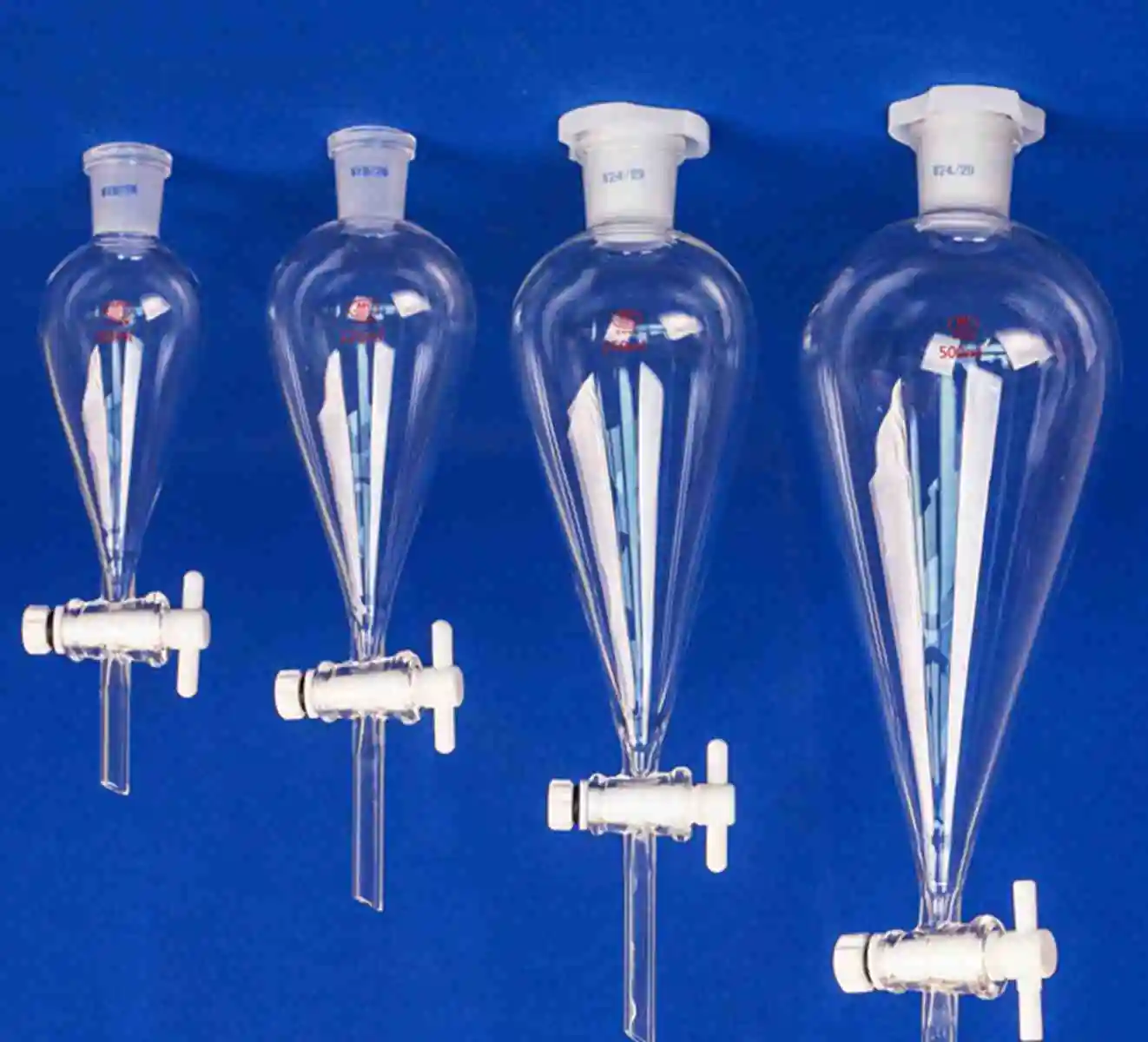 

Соединительное боросиликатное стекло 30-1000 мл 19/26 24/29 29/32 PTFE заглушка химическое лабораторное стекло в форме груши сепараторная воронка