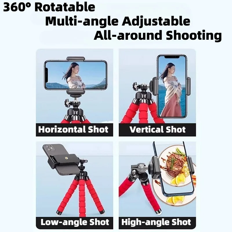 Flexible Mini Octopus Tripod Stand for Smartphones and Cameras