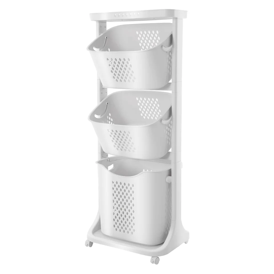 Multifunctional Hanging Laundry Basket Vertical Organizer