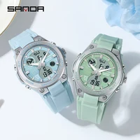 SANDA Brand G Style LED Digital Watch Women Sport Chronograph Lady Quartz Wristwatch 50m Waterproof Female Girl Electronic Clock 2