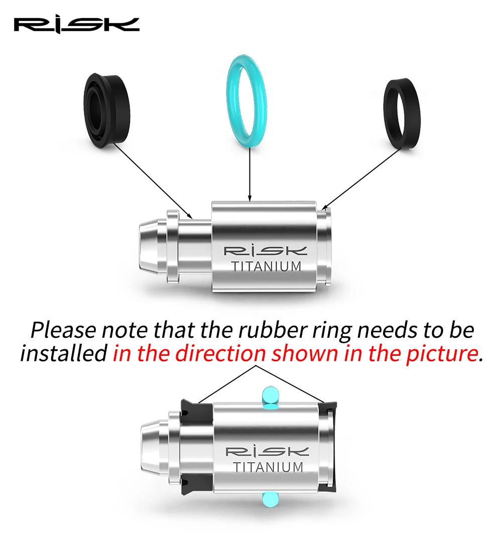 Risiko Fahrrad Titan Legierung Bremshebel Kolbenstange für Magura MT2/MT4/MT5/MT6/MT7/MT8/HC3 Bremshebel Reparatur Teile Dichtung Ring – Detail 3