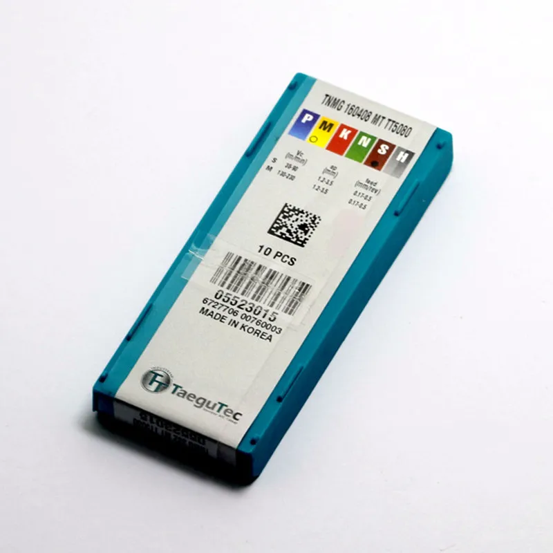 Taegutec TNMG160404-MT TNMG160408-MT TT5080 TT9080 Carbide Insert TNMG Inserts