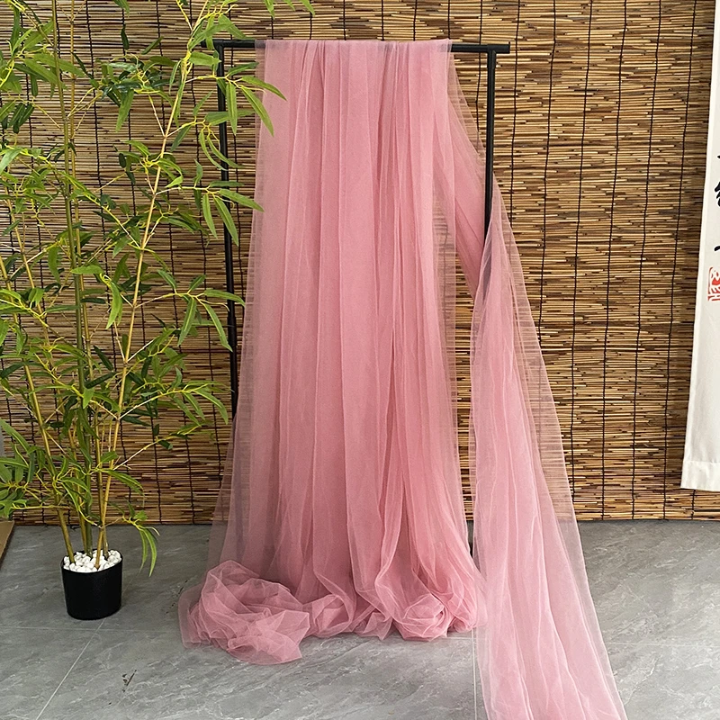 Elegant Purple and Pink Soft Tulle Fabric for Weddings and Celebrations