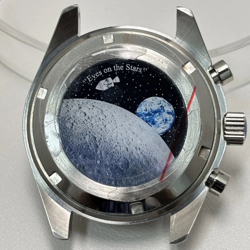 Moonswatch Chronograph Quartz Watch with Sealed Metal Case