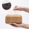 Tissue Box Napkin Storage Holder Wooden Cover ABS Toilet Paper Case Container Simple Stylish Home Car Desktop Organizer Shelves 1