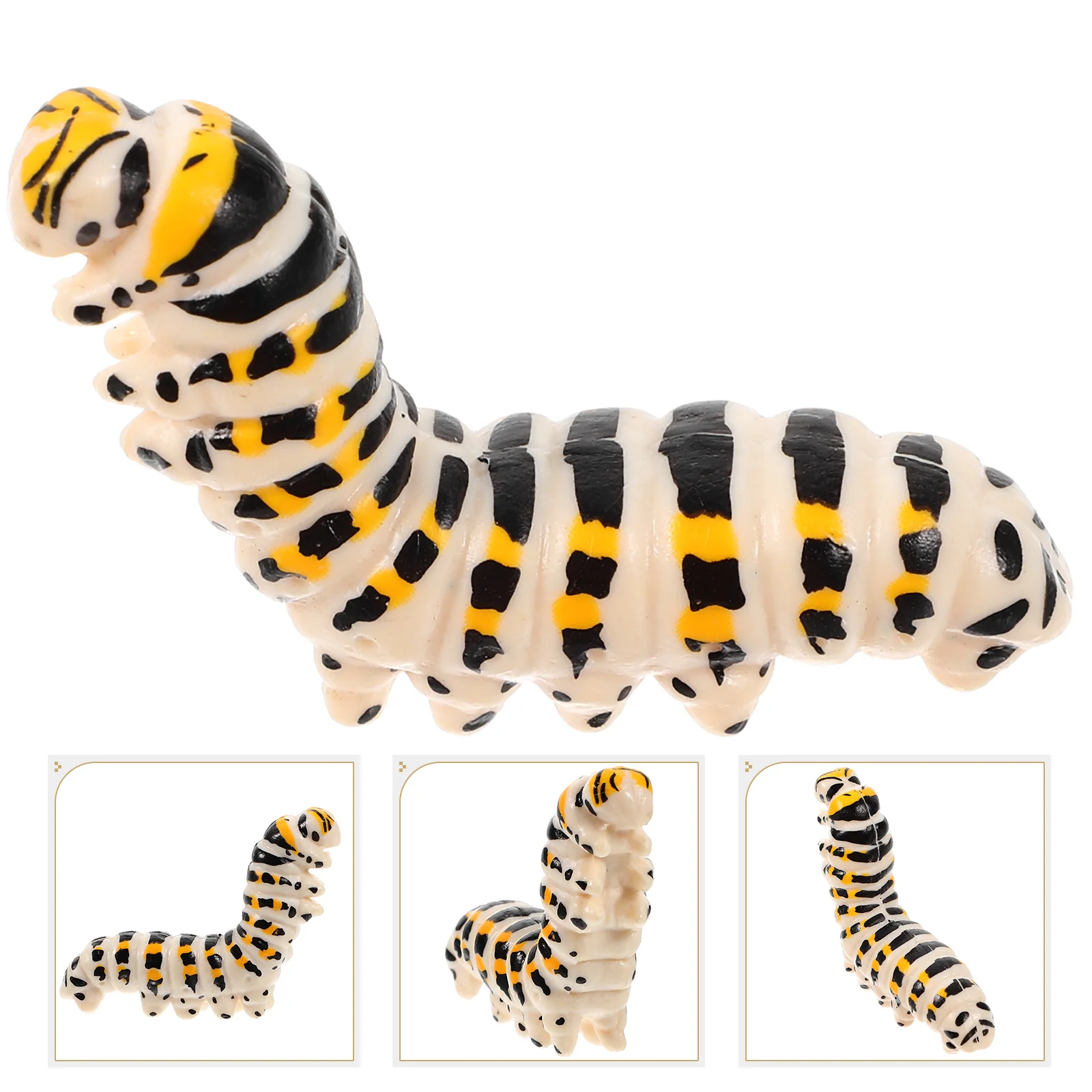 

Caterpillar Model Realistic Simulation Caterpillars Artificial Halloween Prank Toy Desktop Decoration Animal Figurines Plastic