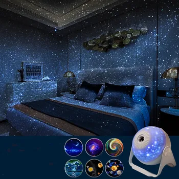 7 in 1 Star Night Lights Projector Galaxy Projector 360° Adjustable Planetarium 1